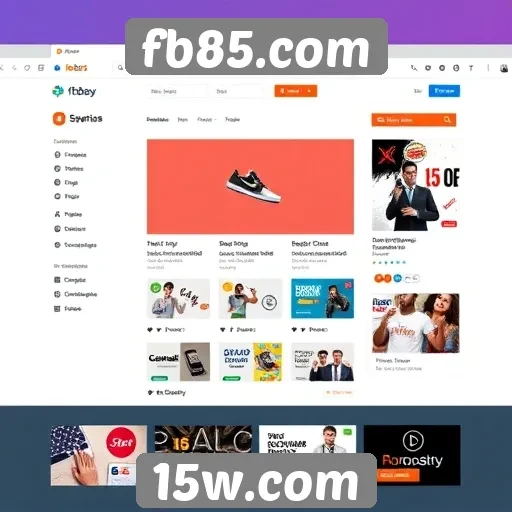Análise da interface do usuário do site fb85com